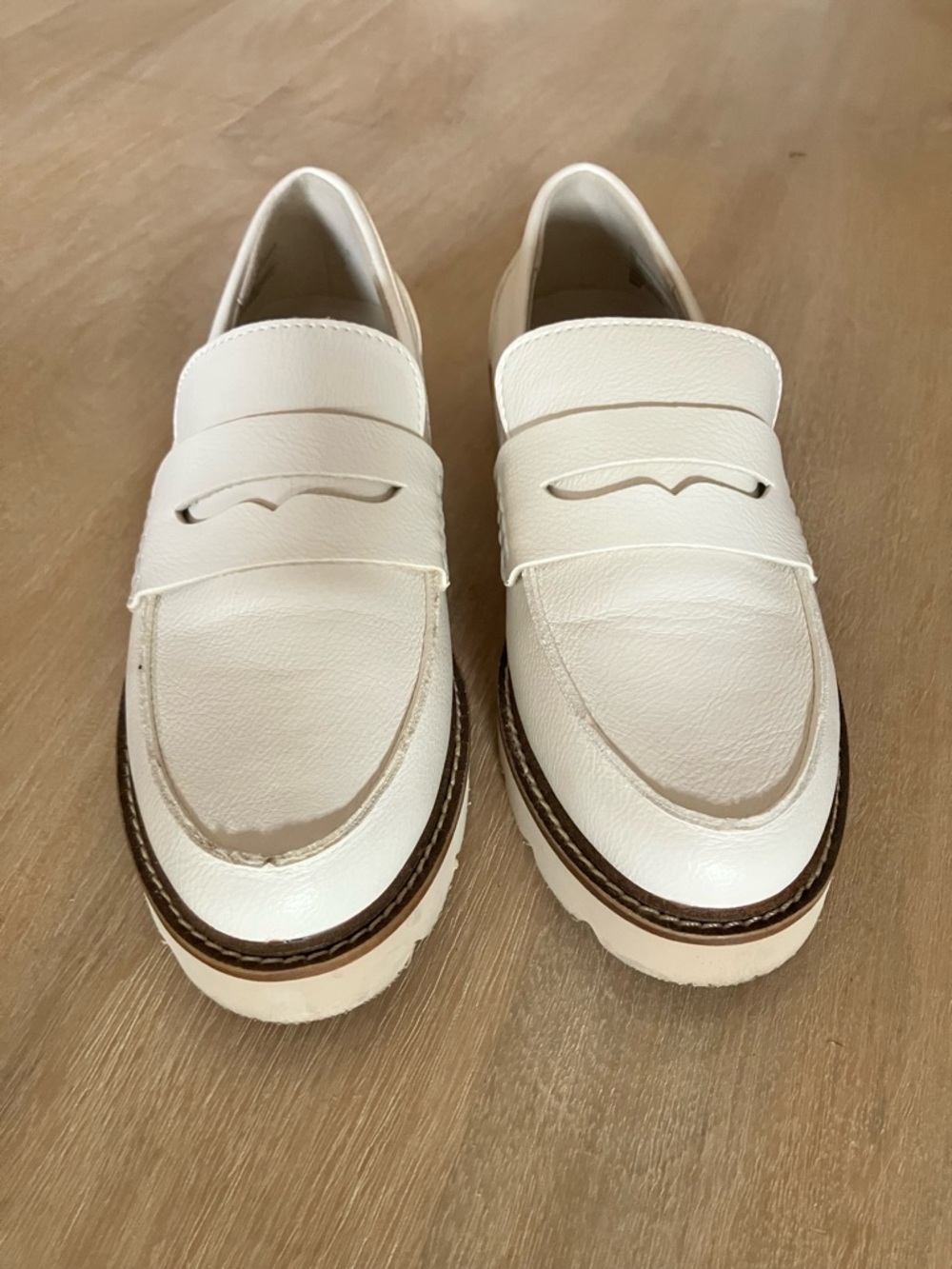 Anne Klein White Everly Penny Loafer - Picture 7 of 9
